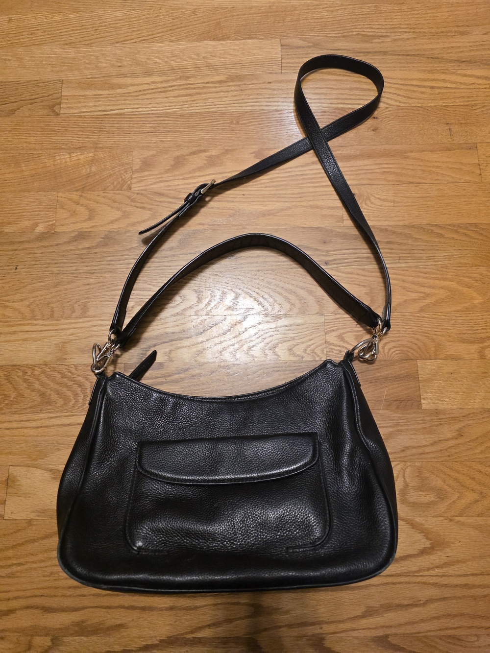 Black Nordstrom Leather Shoulder Bag - Classic Women's Crossbody